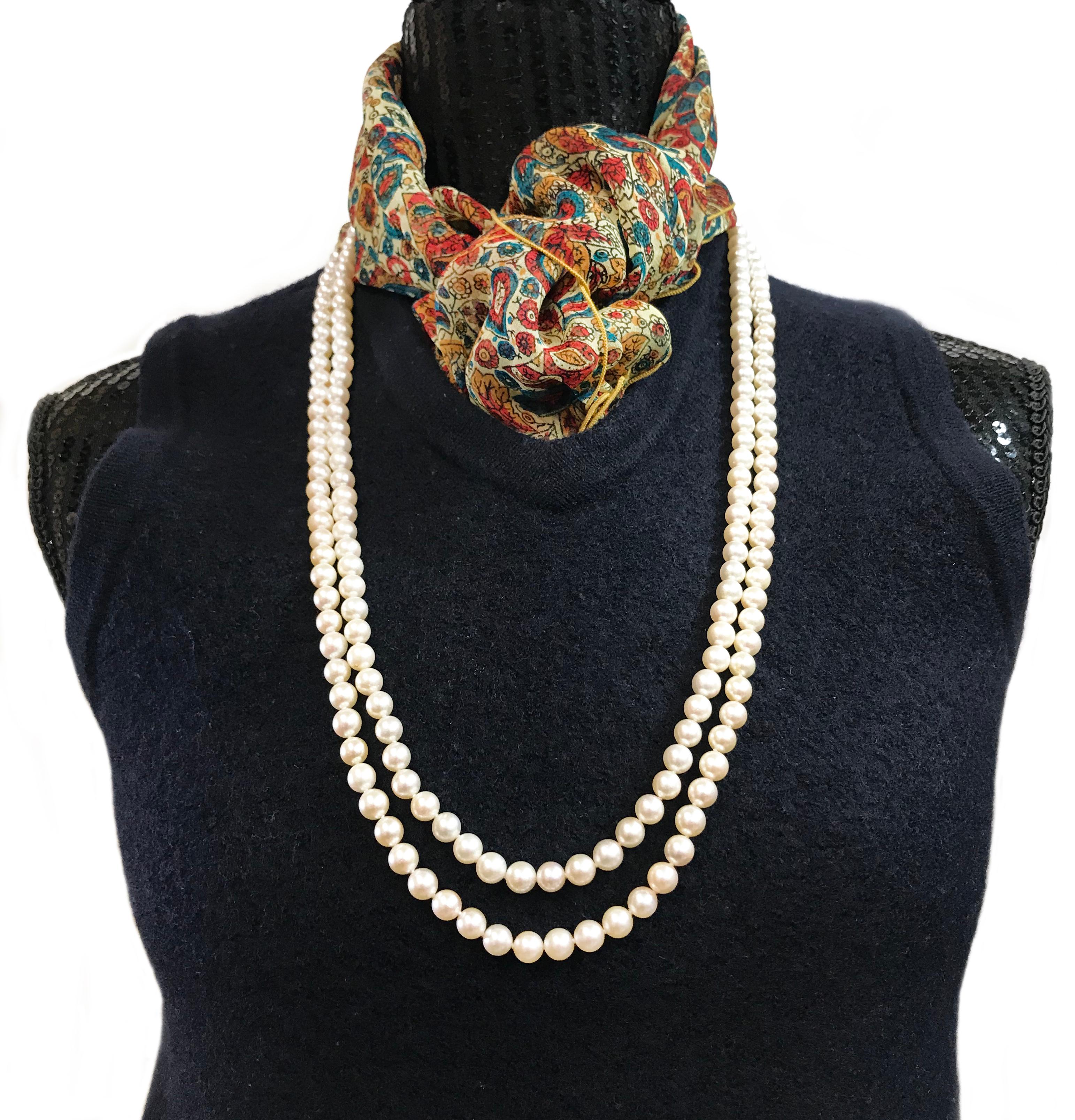 Women's Denise Roberge 22 Karat Japanese Pearl Necklace