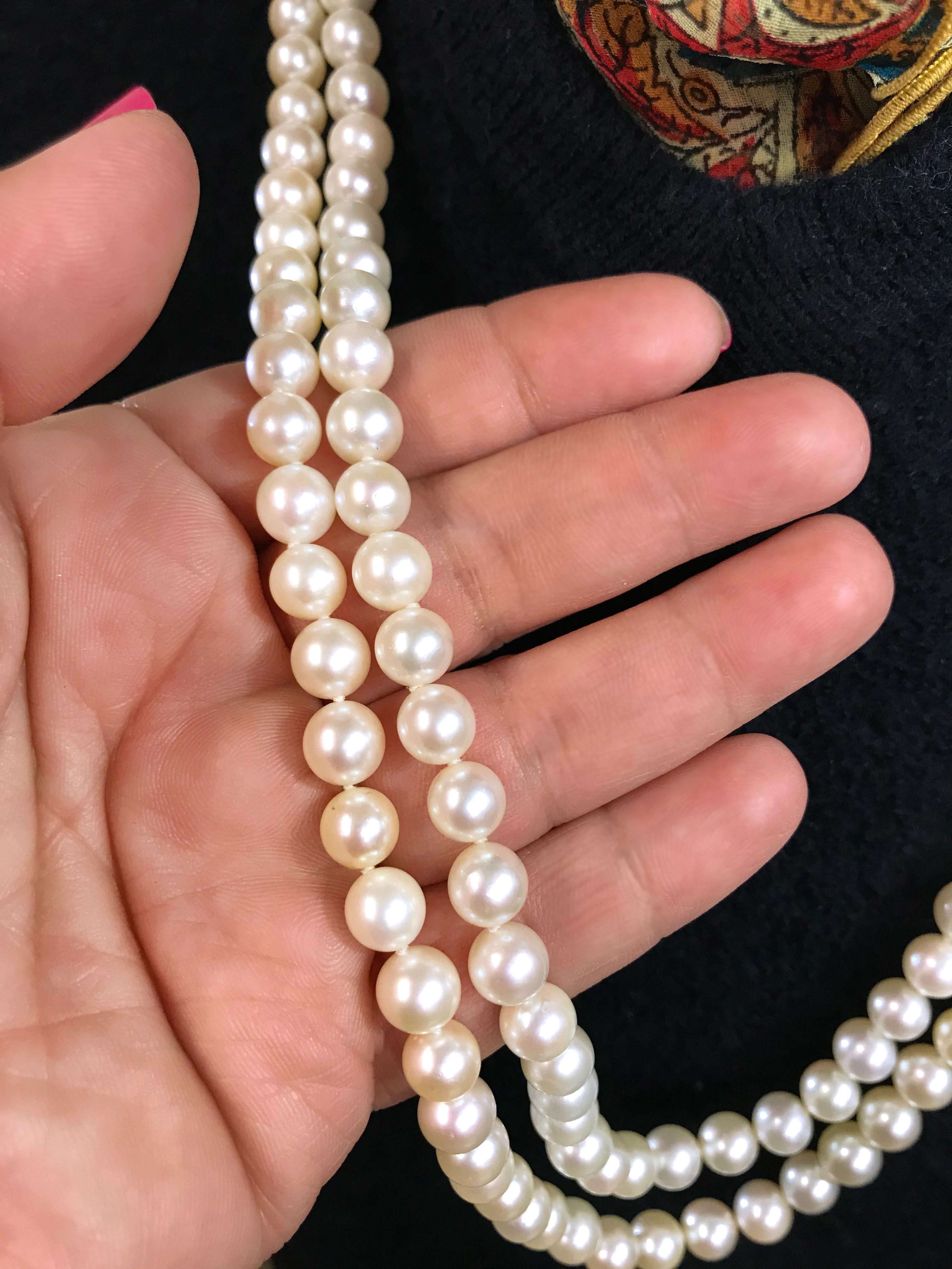 Denise Roberge 22 Karat Japanese Pearl Necklace 1