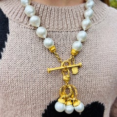 Denise Robergé 22k Gold and Baroque South Sea Cultured Pearl Necklace