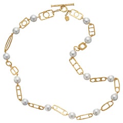Denise Robergé 22k Gold and South Sea Cultured Pearl Necklace