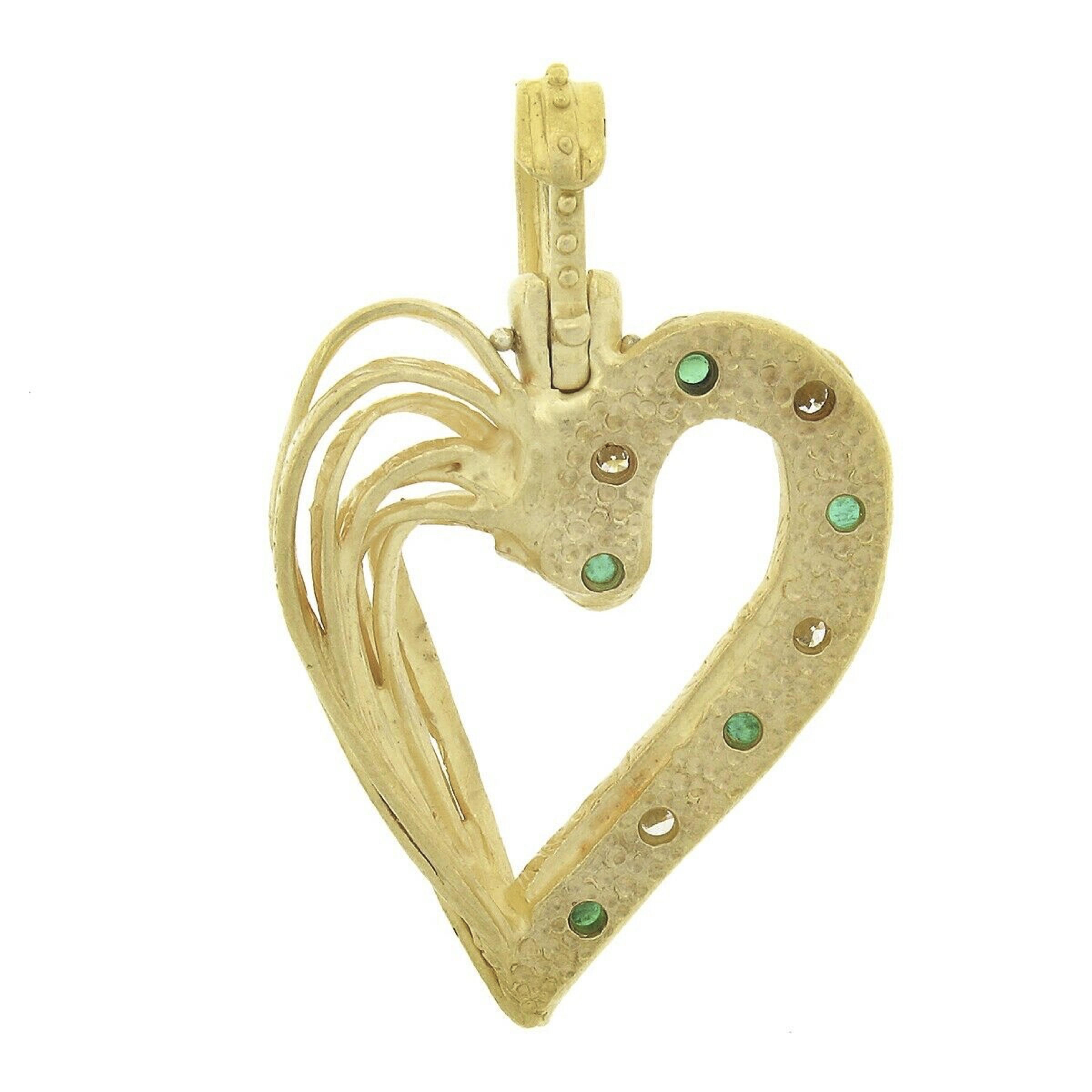 22k gold heart pendant