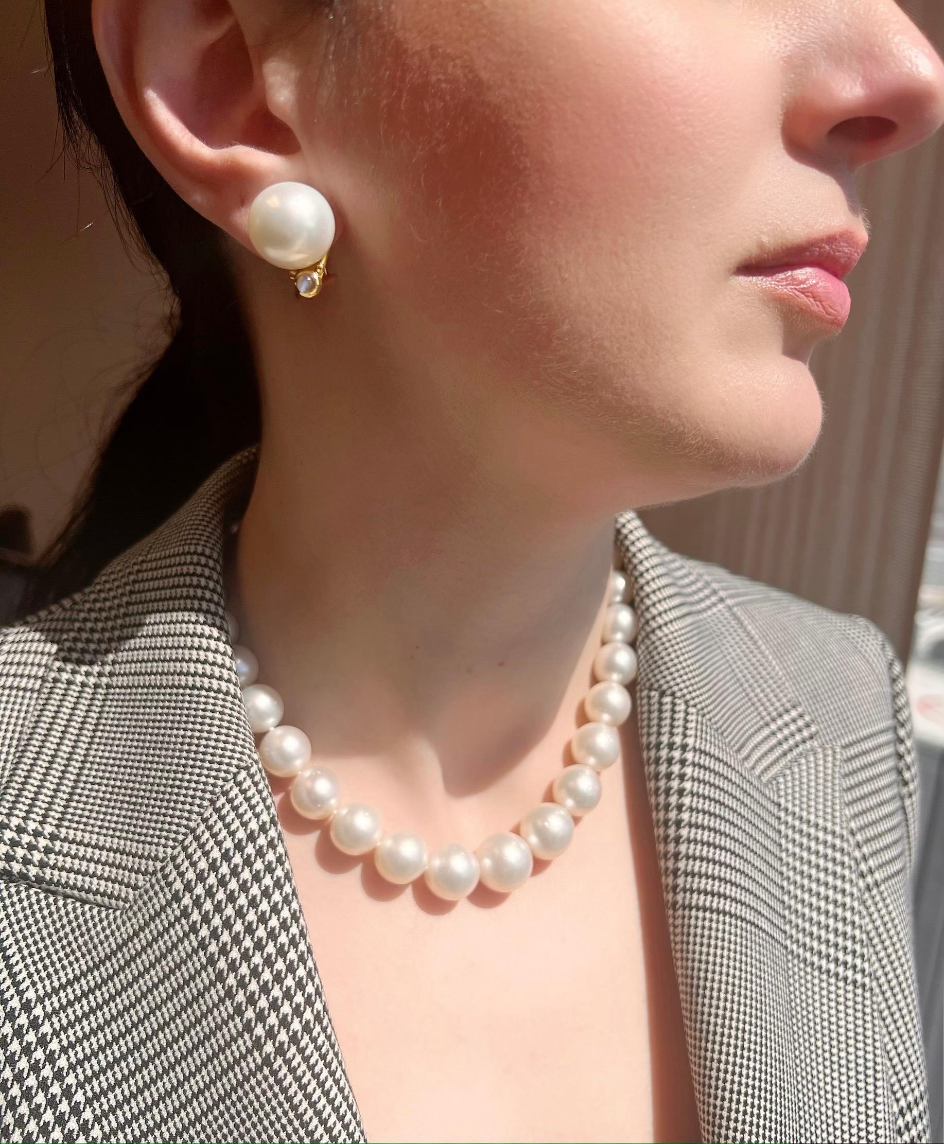 22k gold pearl necklace set