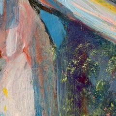 Eine Schauspielerin als Muse, Gemälde, Acryl auf Holzplatte