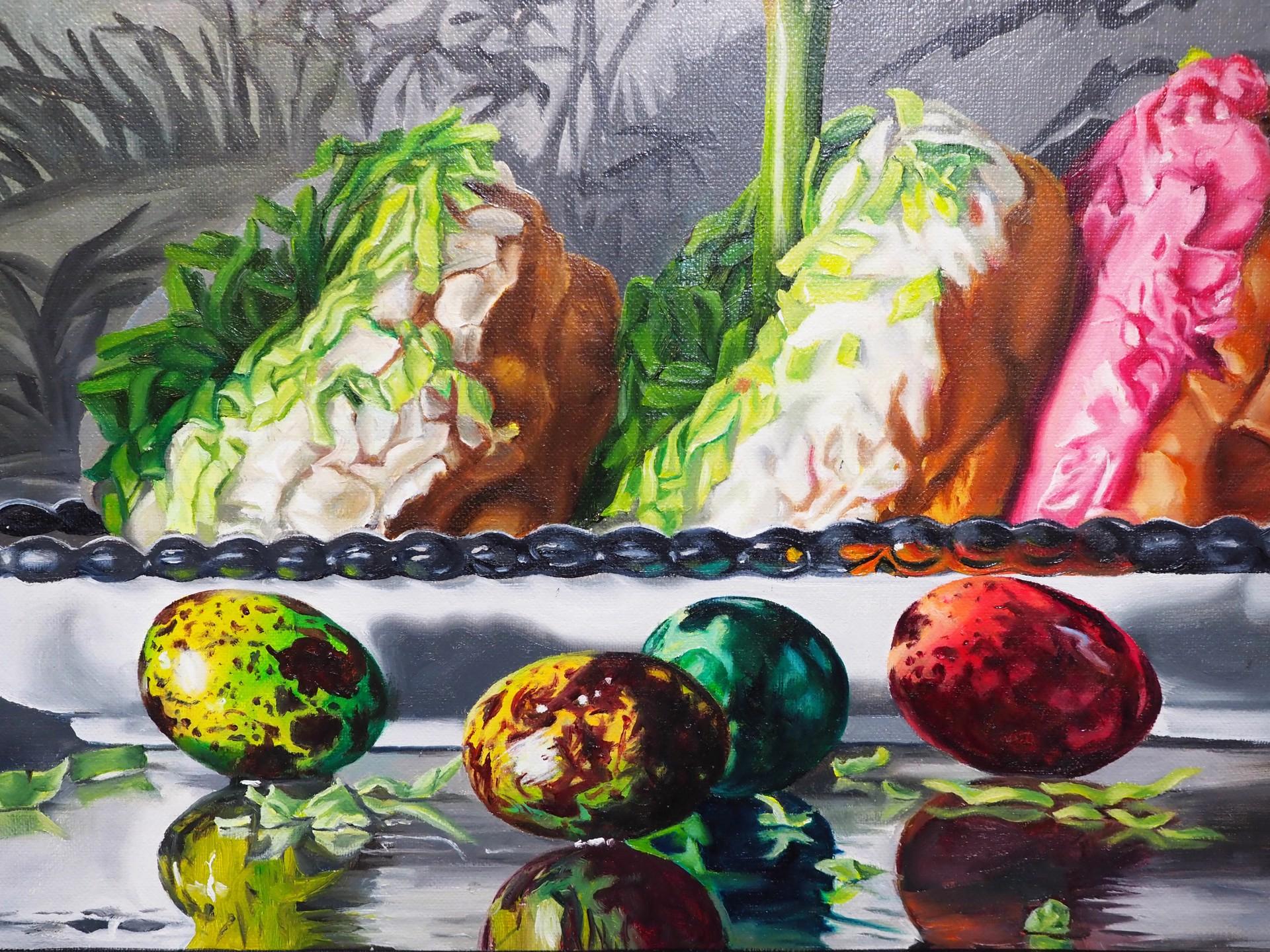 La urgencia de anidar - Painting Contemporáneo de Denise Stewart-Sanabria