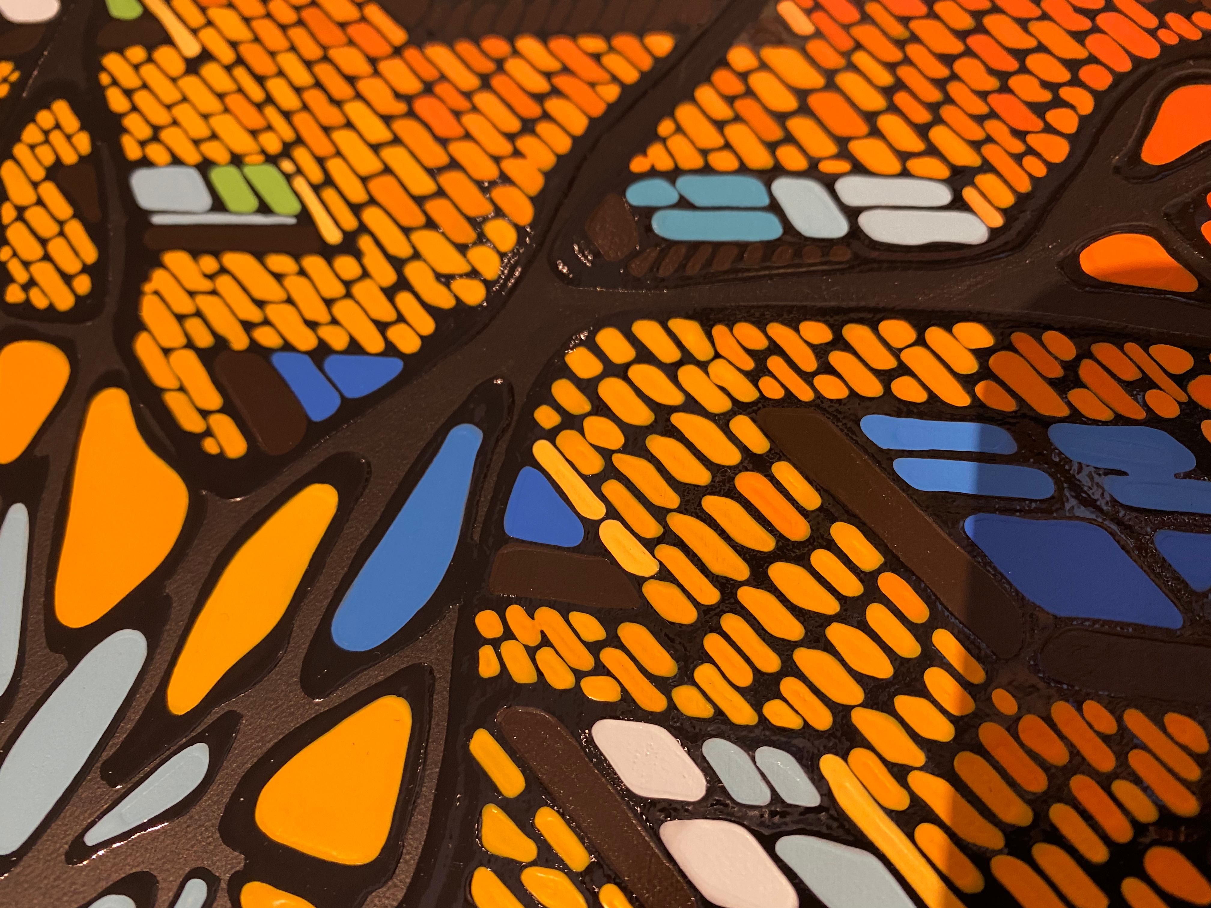 Kostenlos (Geometrische Abstraktion), Mixed Media Art, von Denitza