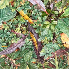 Abundance, Oil painting on Canvas, Leafs, Forest, Realistic Nature
