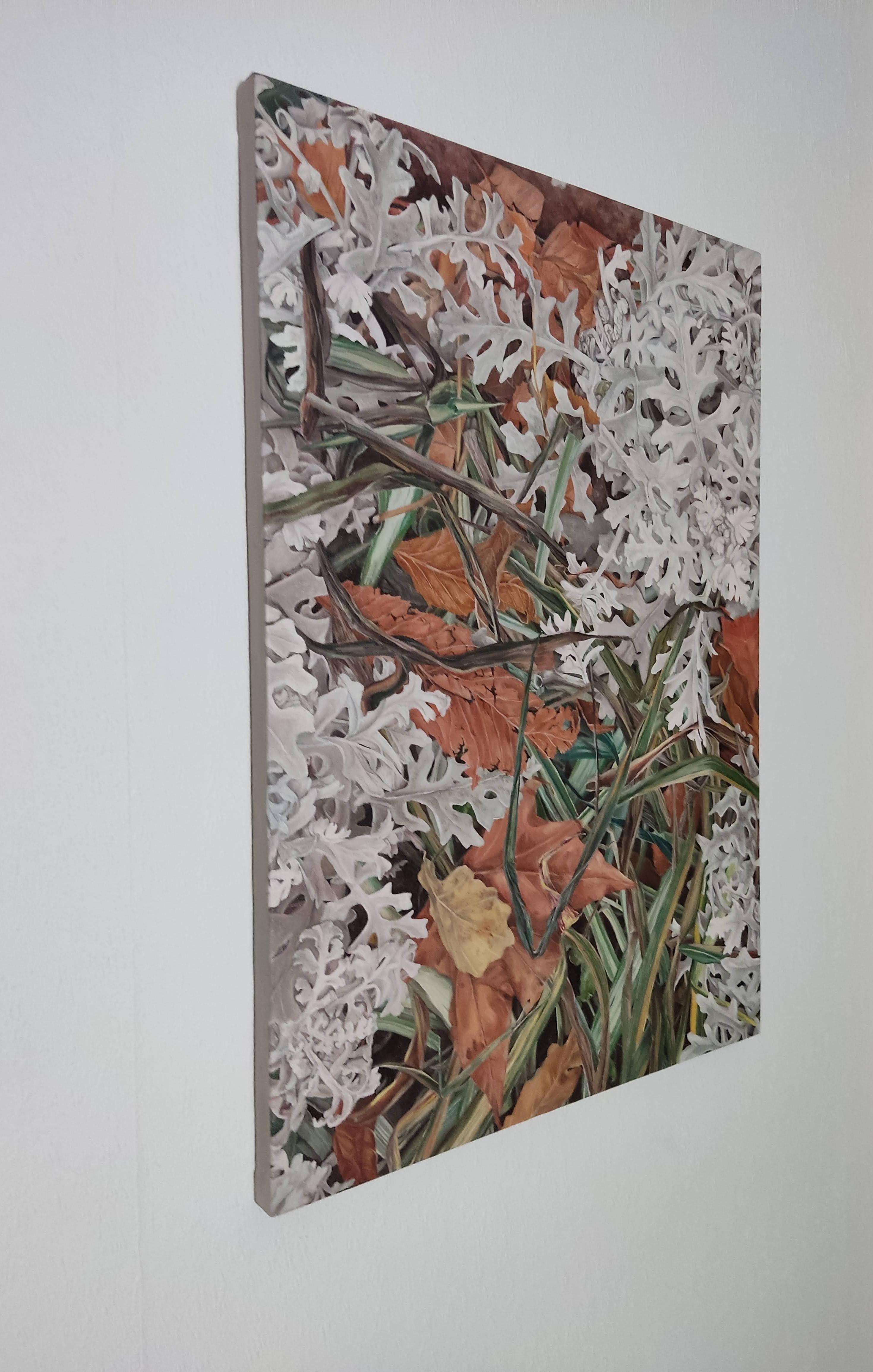 Ciclo, Pittura a olio su tela, Pianta, Contemporaneo realistico, Nature walks in vendita 6