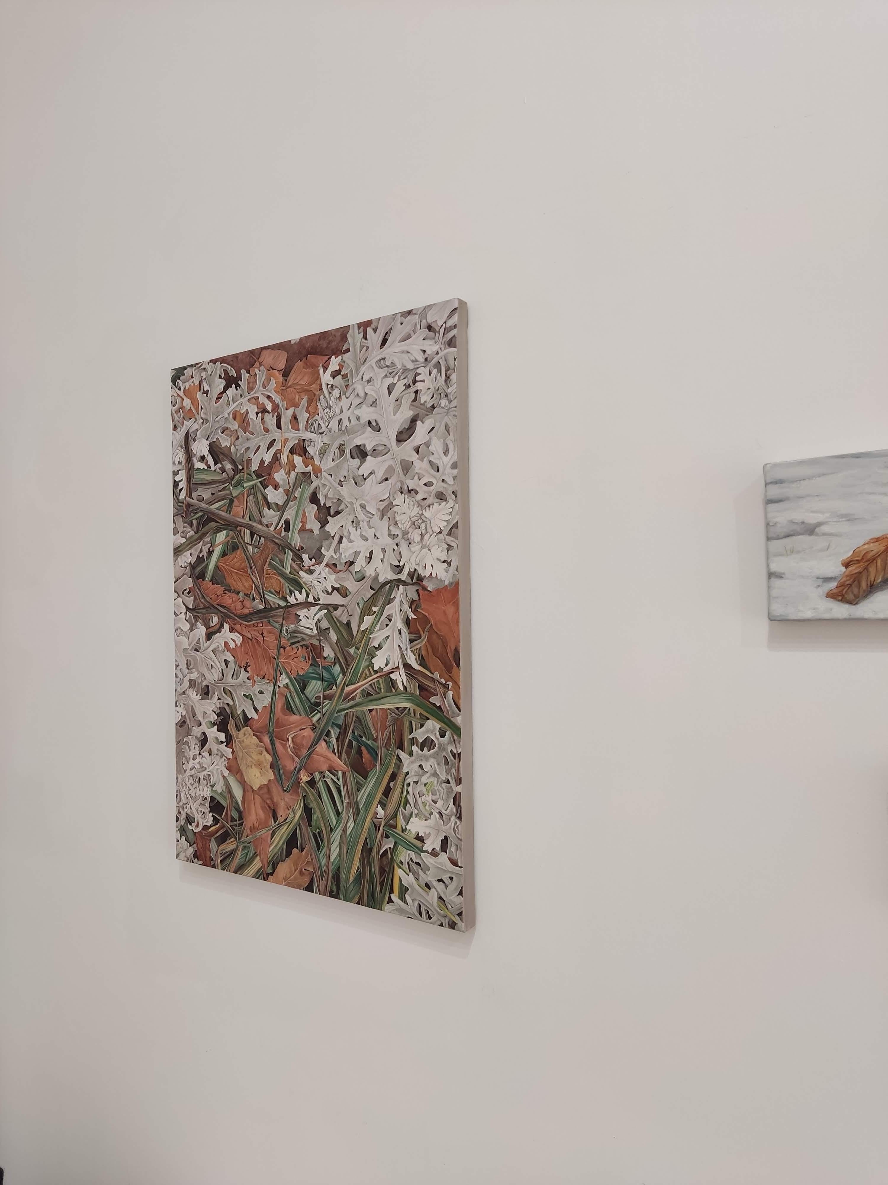 Ciclo, Pittura a olio su tela, Pianta, Contemporaneo realistico, Nature walks in vendita 8