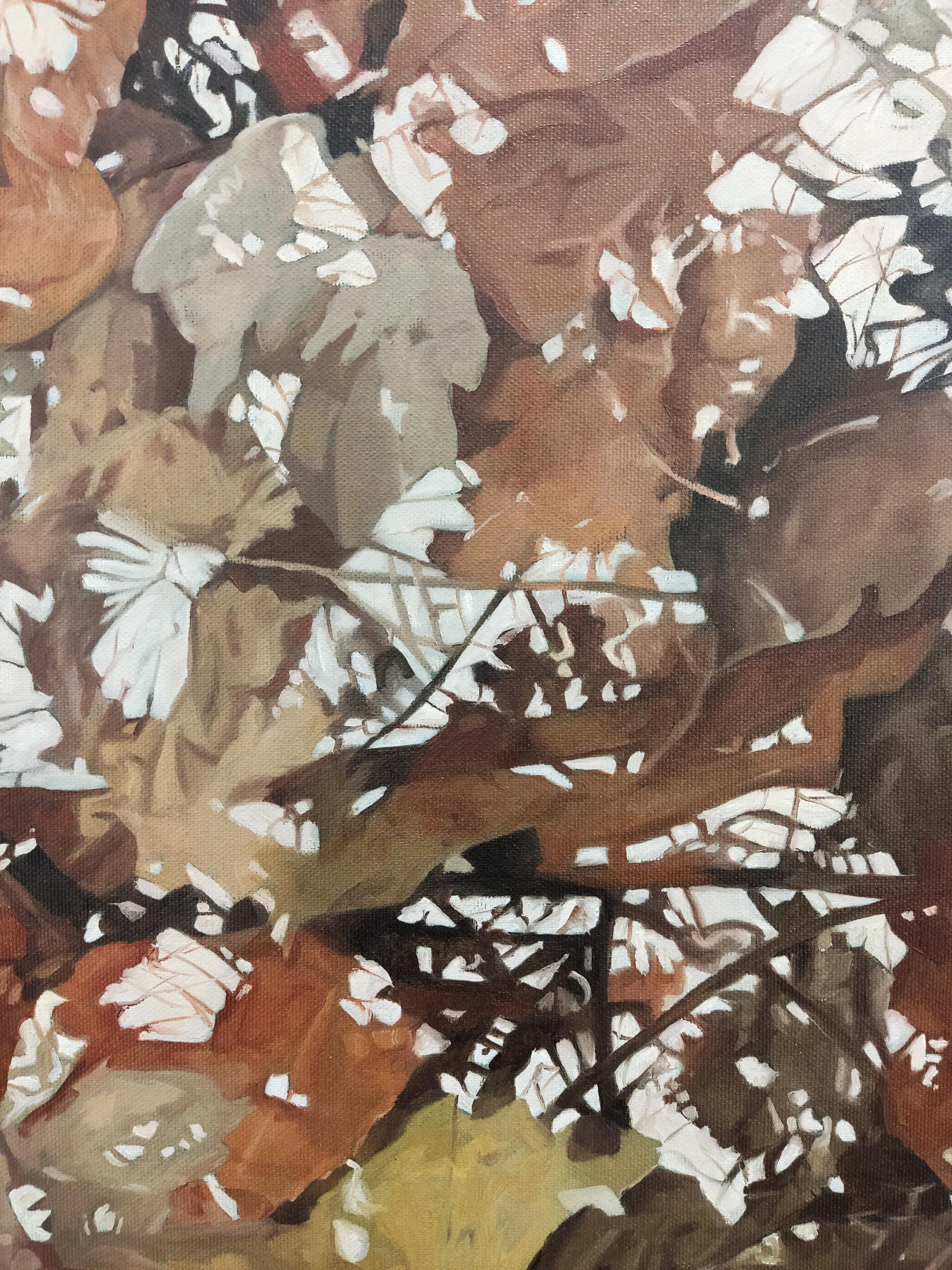 La Terre, Le Ciel, Huile sur toile, Peinture contemporaine, Eau, Reflets - Painting de Deniz Bayav
