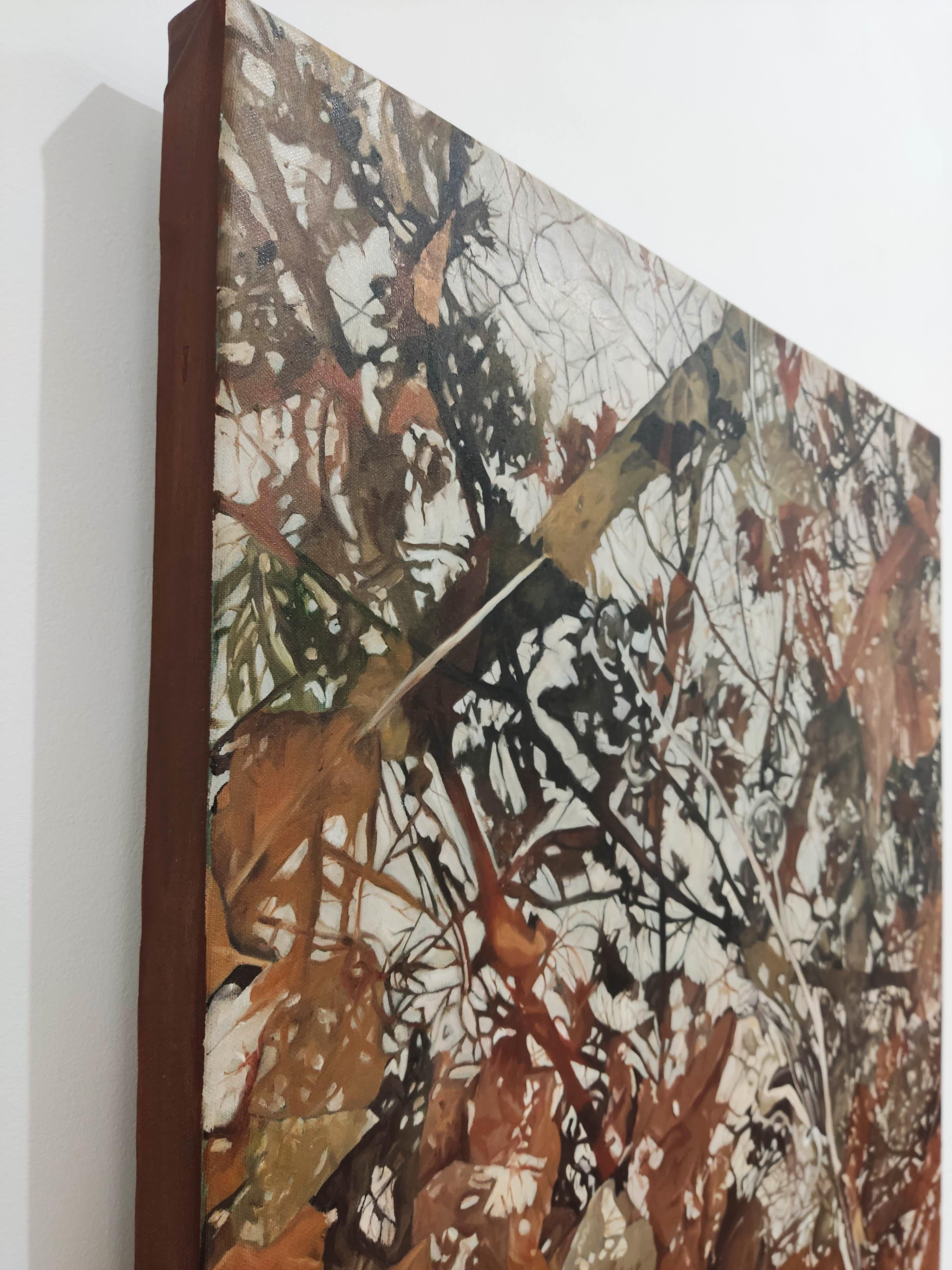 Travail :  Peinture à l'huile originale, œuvre unique. Œuvres d'art faites à la main. Prêt à être accroché.
Médium : Peinture à l'huile sur toile.
Artistics : Deniz Bayav
Sujet : La Terre, Le Ciel (Titre) 
Signature : L'œuvre est signée et datée au