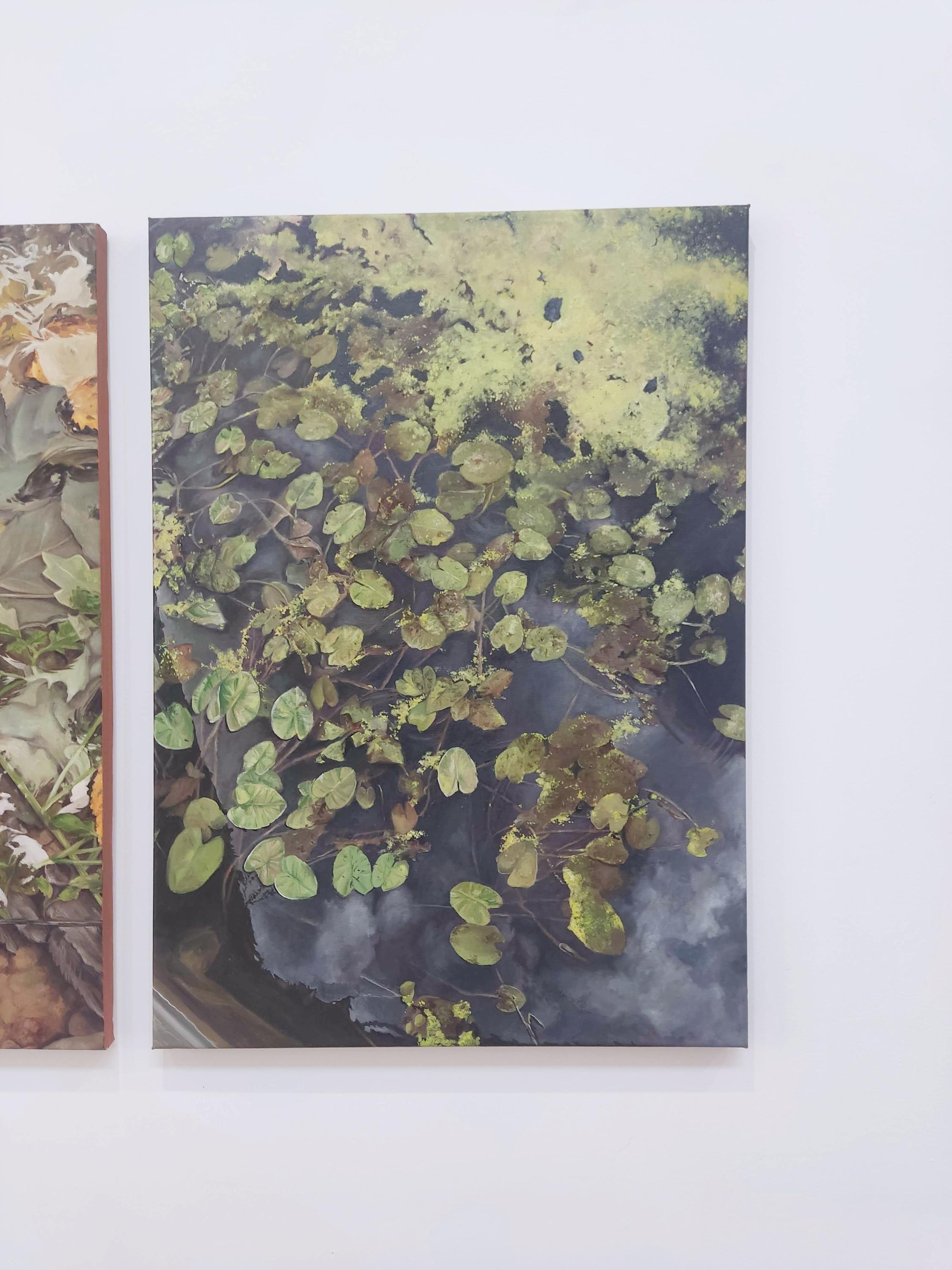 Nenuphar, Öl auf Leinwand, Zeitgenössische Malerei, Seerose, Nature im Angebot 4