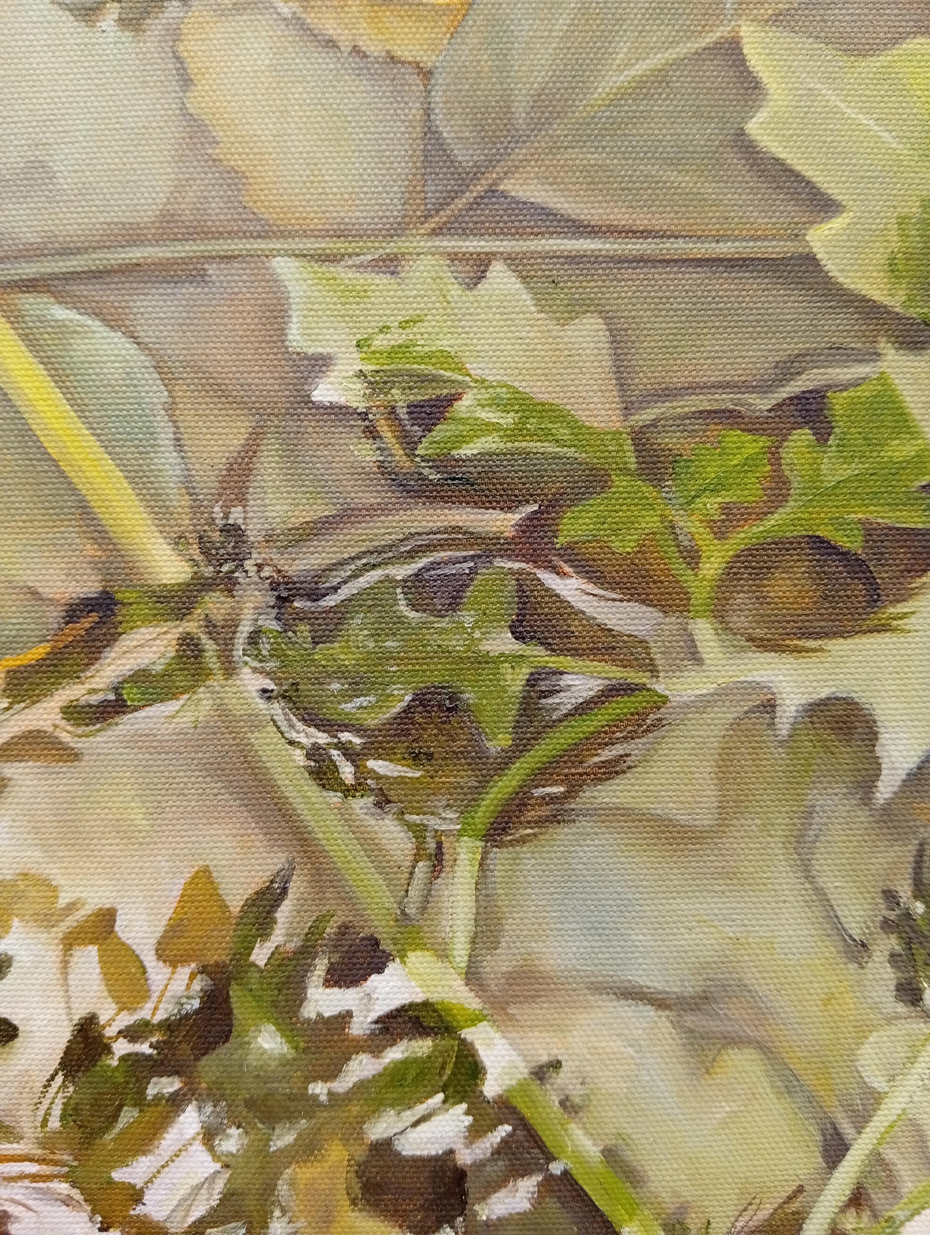 Reflet, Contemporary Original Painting, Acrylic and Oil, Realist, Natural Art For Sale 4