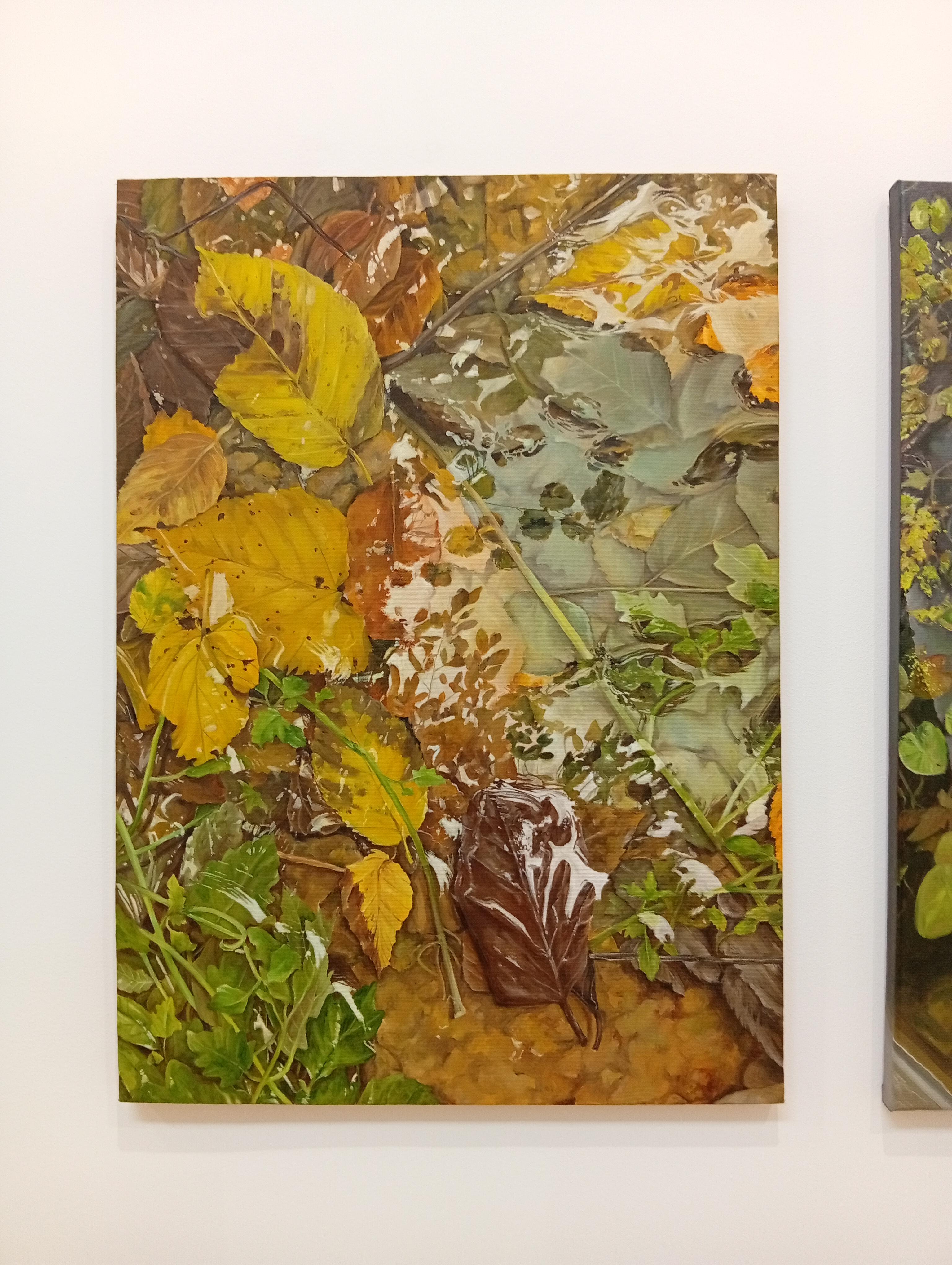 Reflet, Contemporary Original Painting, Acrylic and Oil, Realist, Natural Art For Sale 6