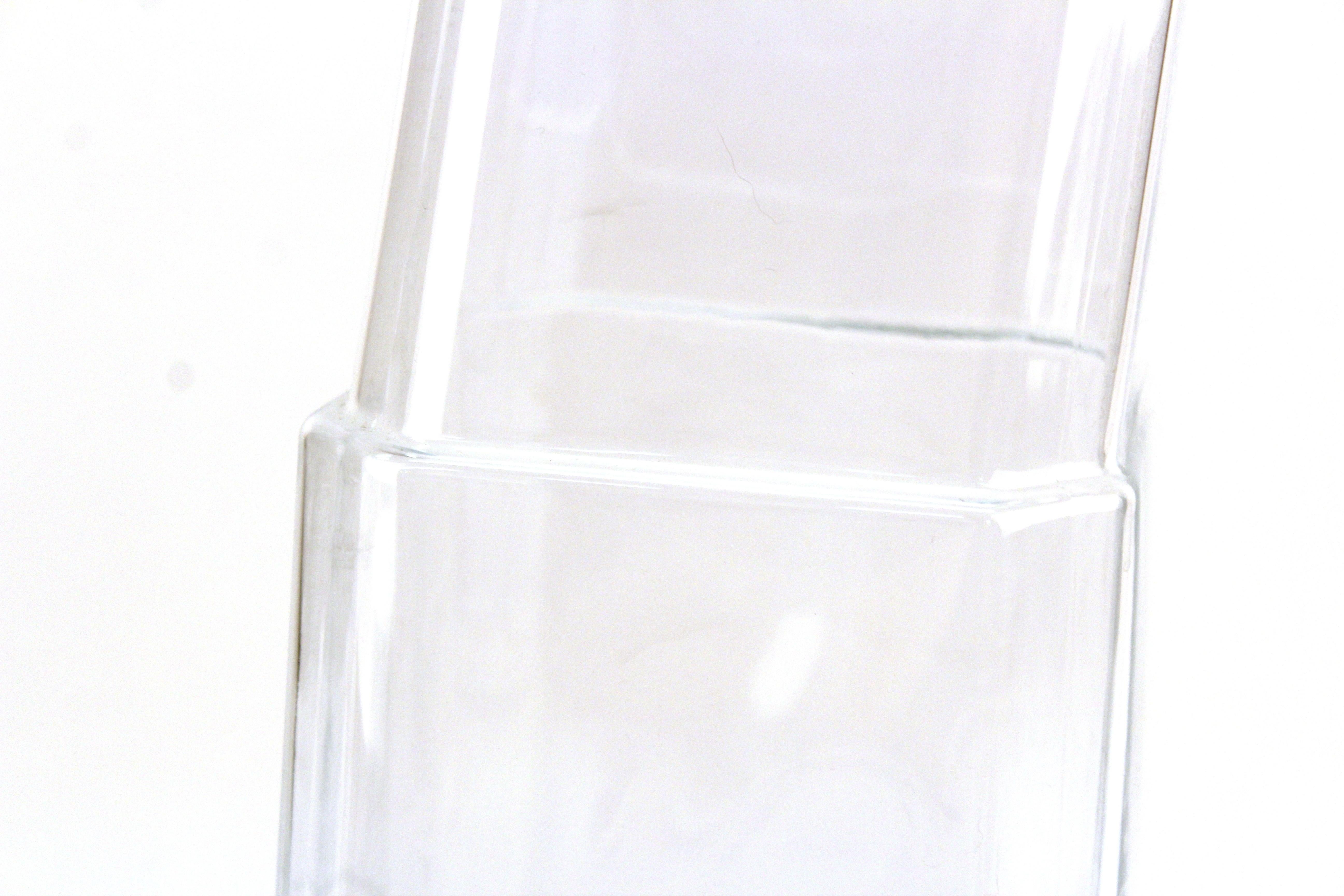 Denizli Modern Stacked Leaning Glass Vase In Good Condition For Sale In New York, NY