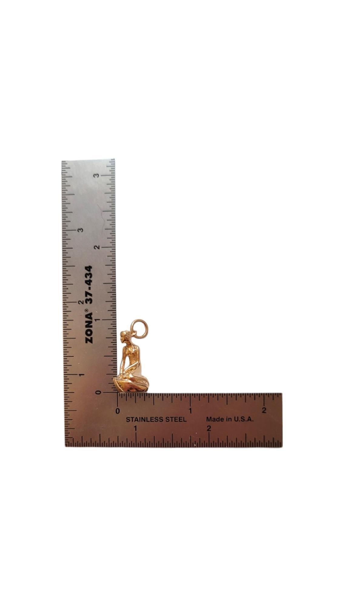 Denmark 14K Yellow Gold Little Mermaid Charm #18388 For Sale 2