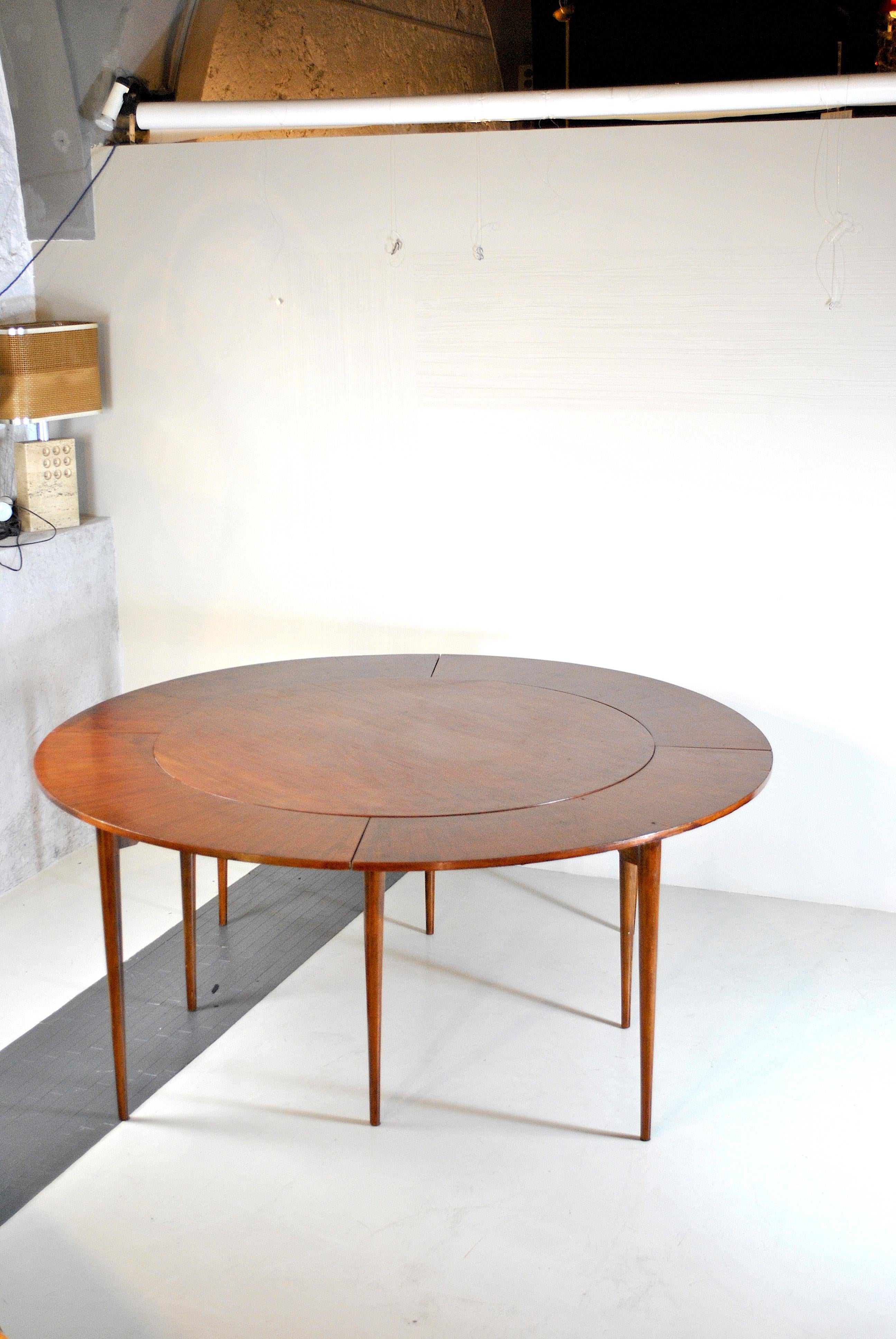 Denmark Midcentury Dyrlung Smithh Table Flip Flap For Sale 10