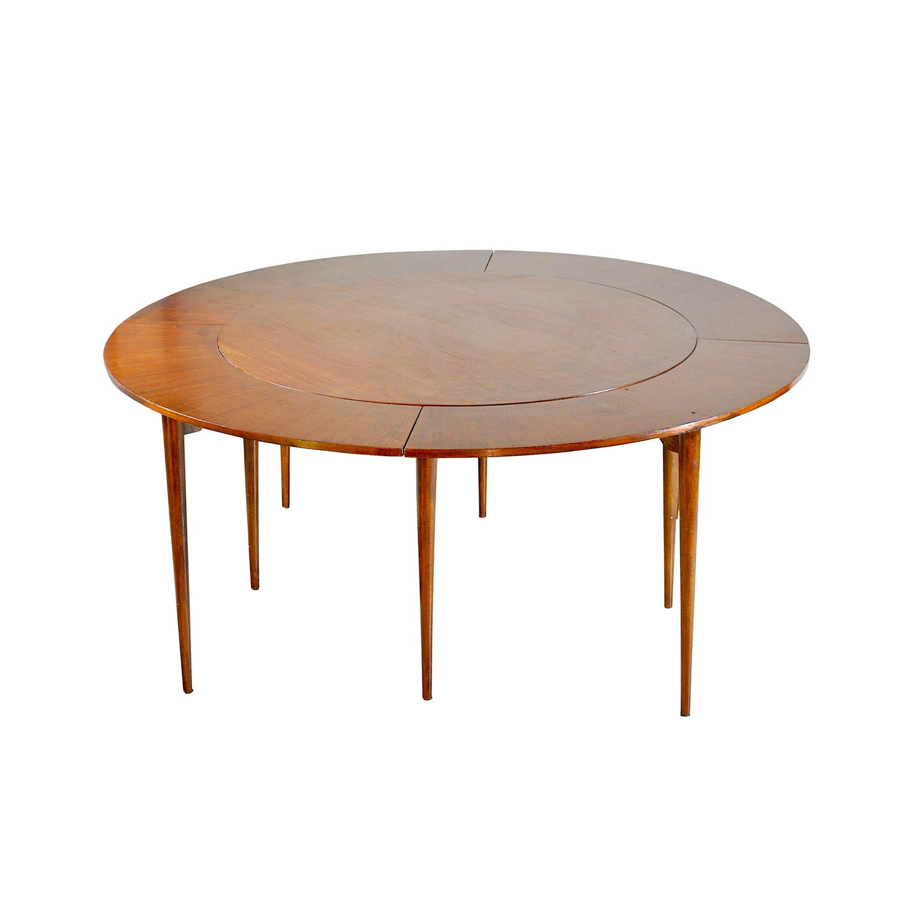 Denmark Midcentury Dyrlung Smithh Table Flip Flap For Sale 11