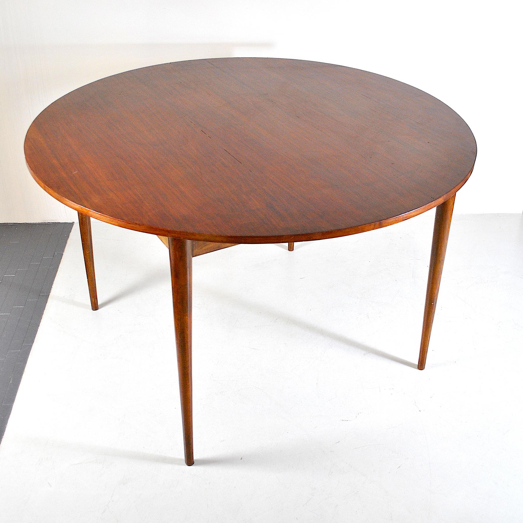 Denmark Midcentury Dyrlung Smithh Table Flip Flap In Good Condition For Sale In bari, IT