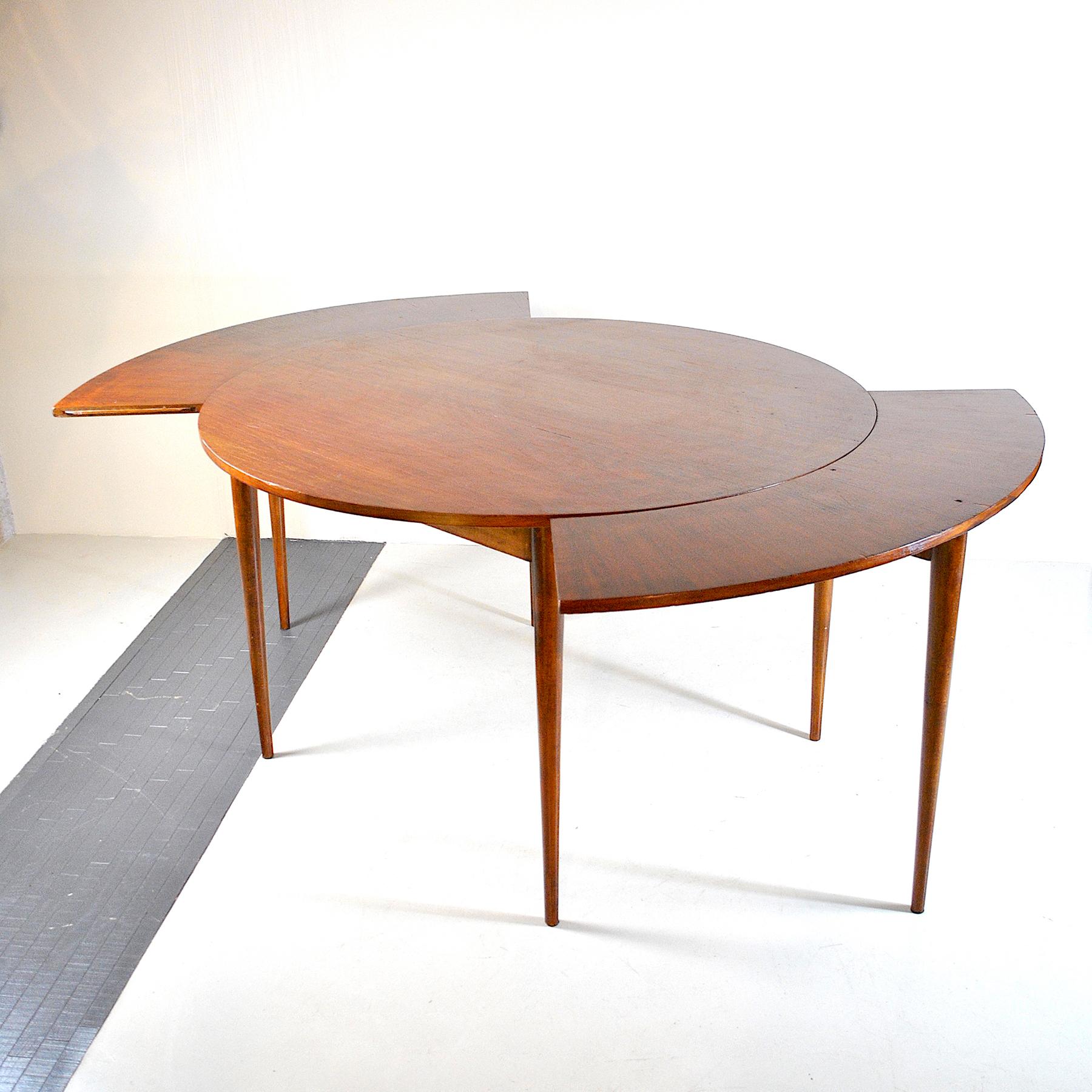 Denmark Midcentury Dyrlung Smithh Table Flip Flap For Sale 2