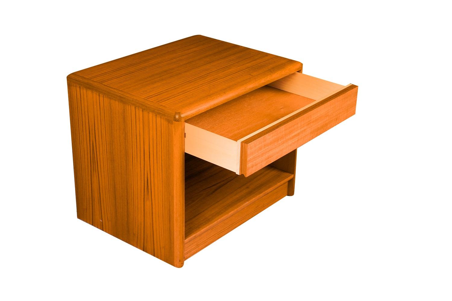 American Denmark Mid Century Nightstand End Table