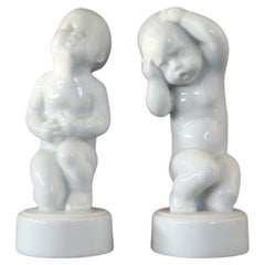 Denmark Porcelain Set of 2 Figurines Bing & Grondahl