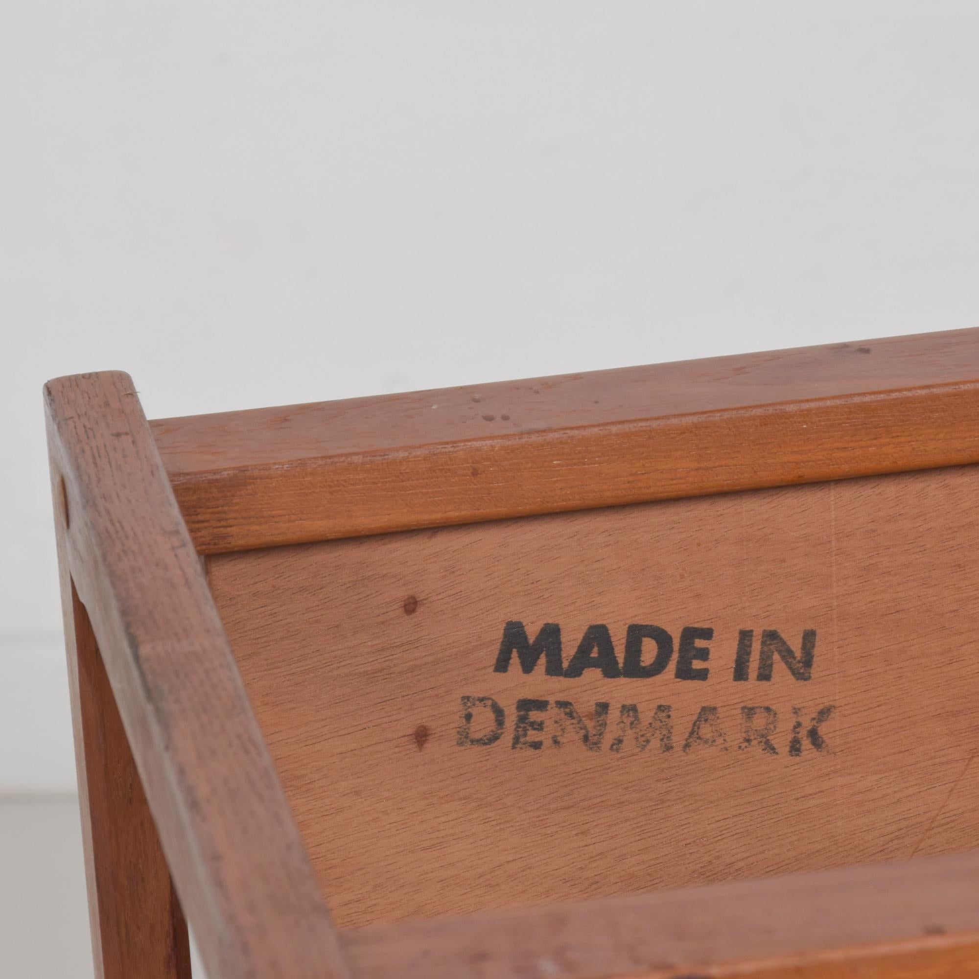 Danish OX ART Teak Table Holiday Service Cart with Ceramic Tiles Denmark 1980s 4