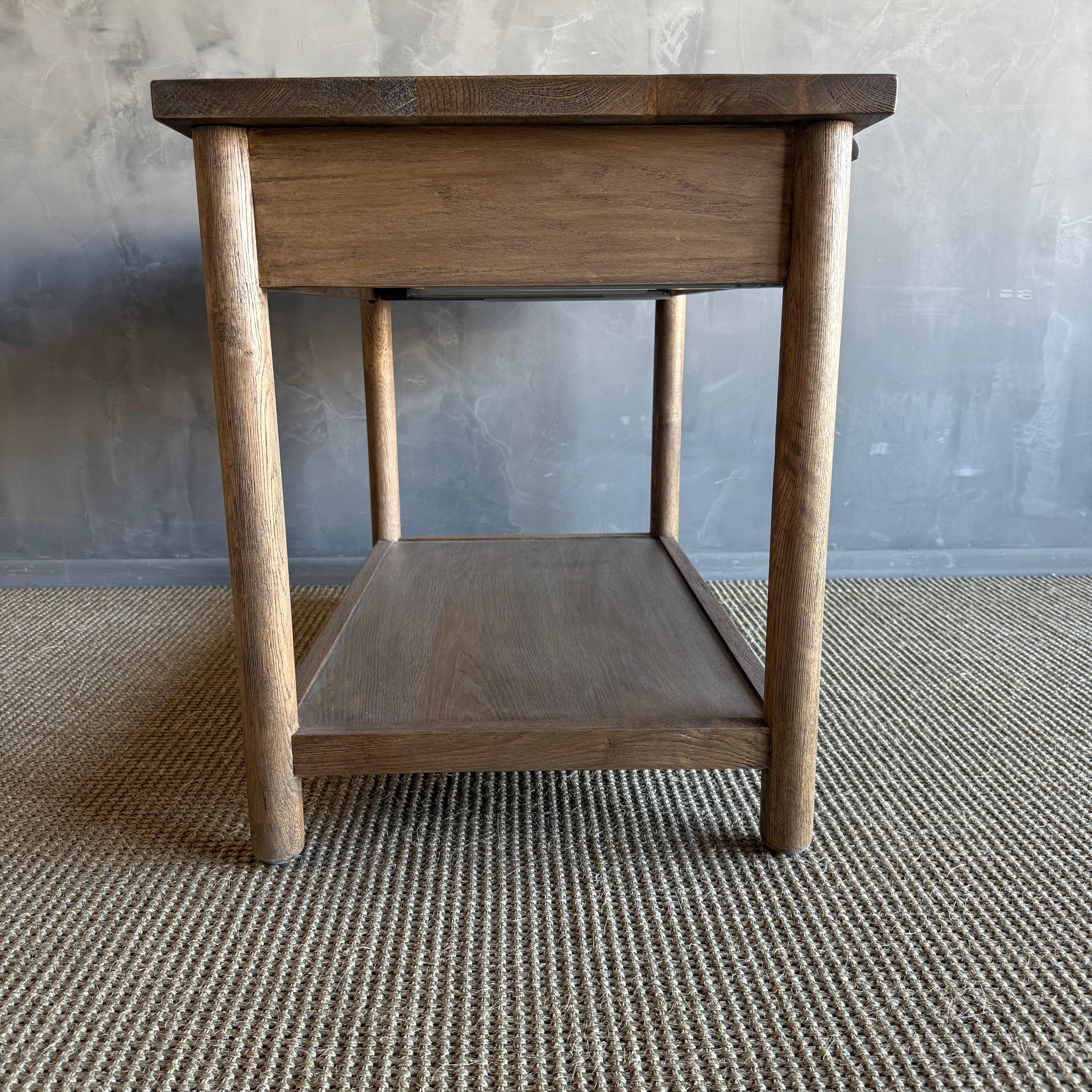 Table de nuit Denmark en Oak Oak avec tiroir à fermeture progressive en Montana Brown en vente 7