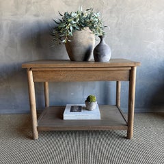 Comodino Denmark in Oak bianco con cassetto Soft Close in Montana Brown