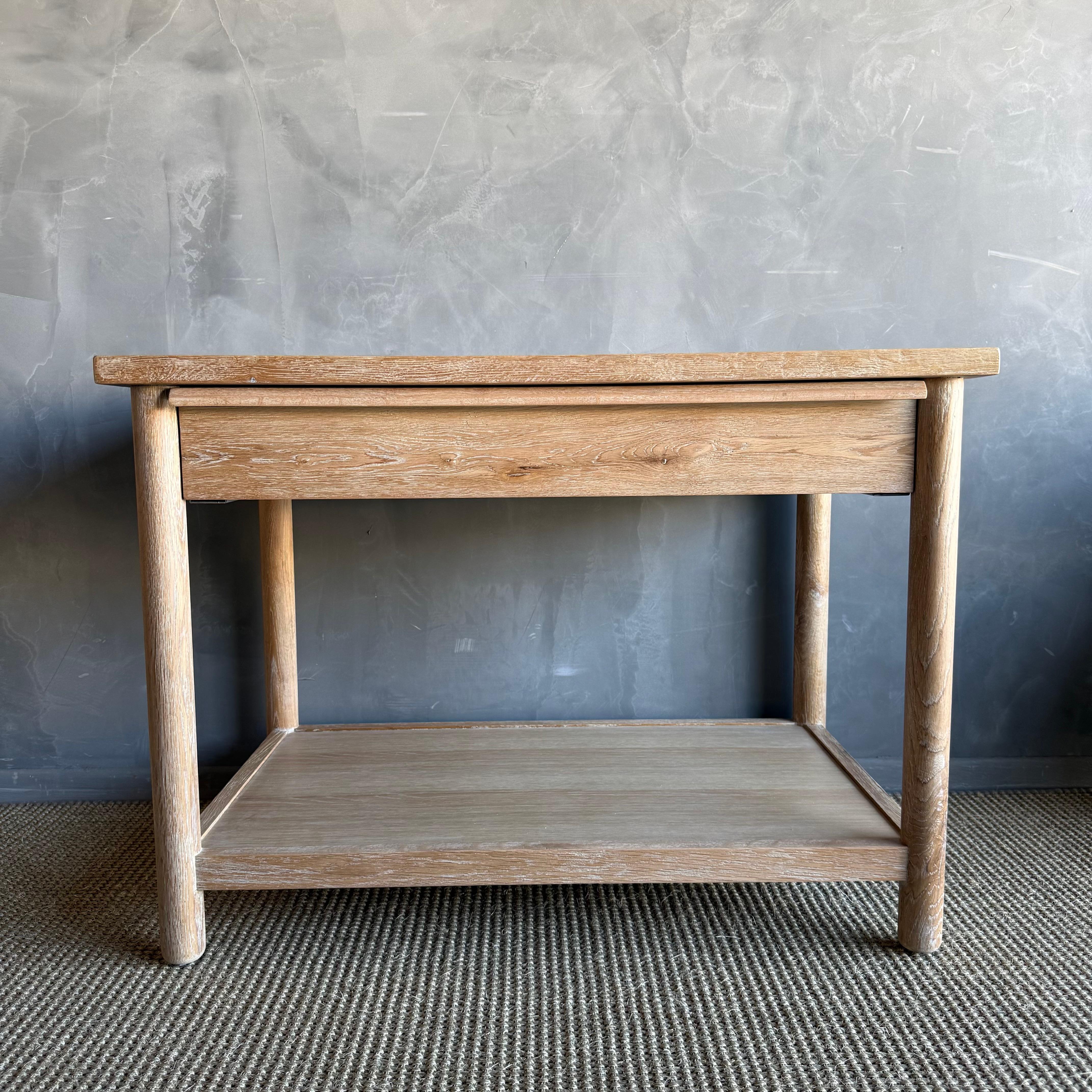 Coloniale olandese Comodino Denmark White Oak con cassetto Soft Close in vendita