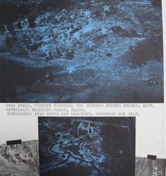 ""Star Field - Western United States", 1979, Lithographie von Dennis Oppenheim