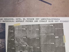 Cobalt Vectors (conceptual environmentalist Land Art lithograph)