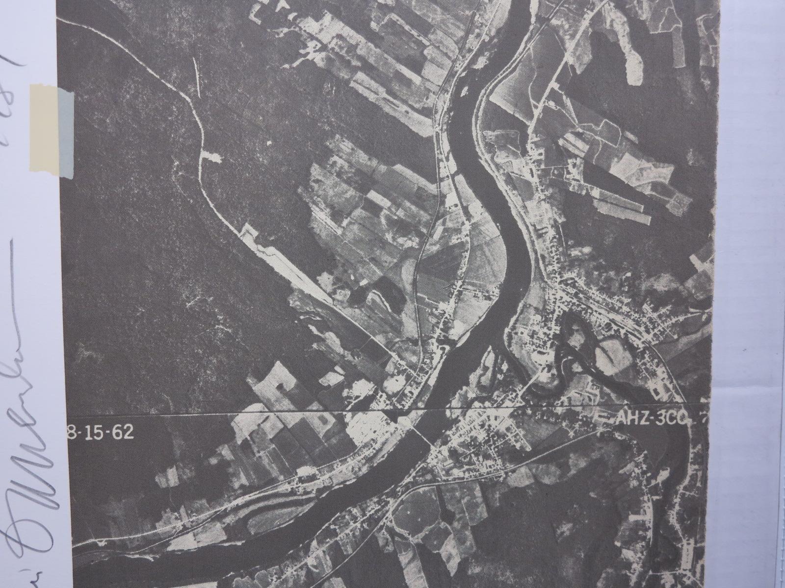 Information Lines (conceptual environmentalist Land Art lithograph) For Sale 1