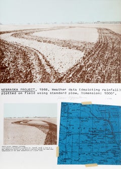 Projet du Nebraska, lithographie de Dennis Oppenheim 1979