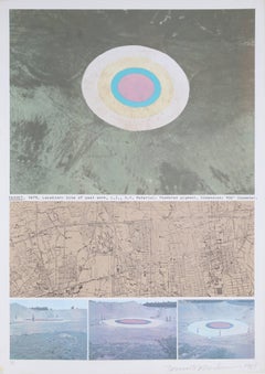 Target, Conceptual Land Art Lithograph by Dennis Oppenheim