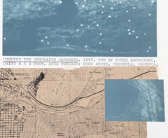 "Wishing the Mountains Madness", 1978, Lithograph by Dennis Oppenheim