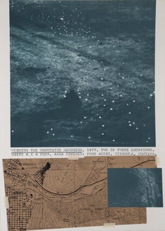 "Augurare alle montagne la follia", 1978, litografia di Dennis A. Oppenheim