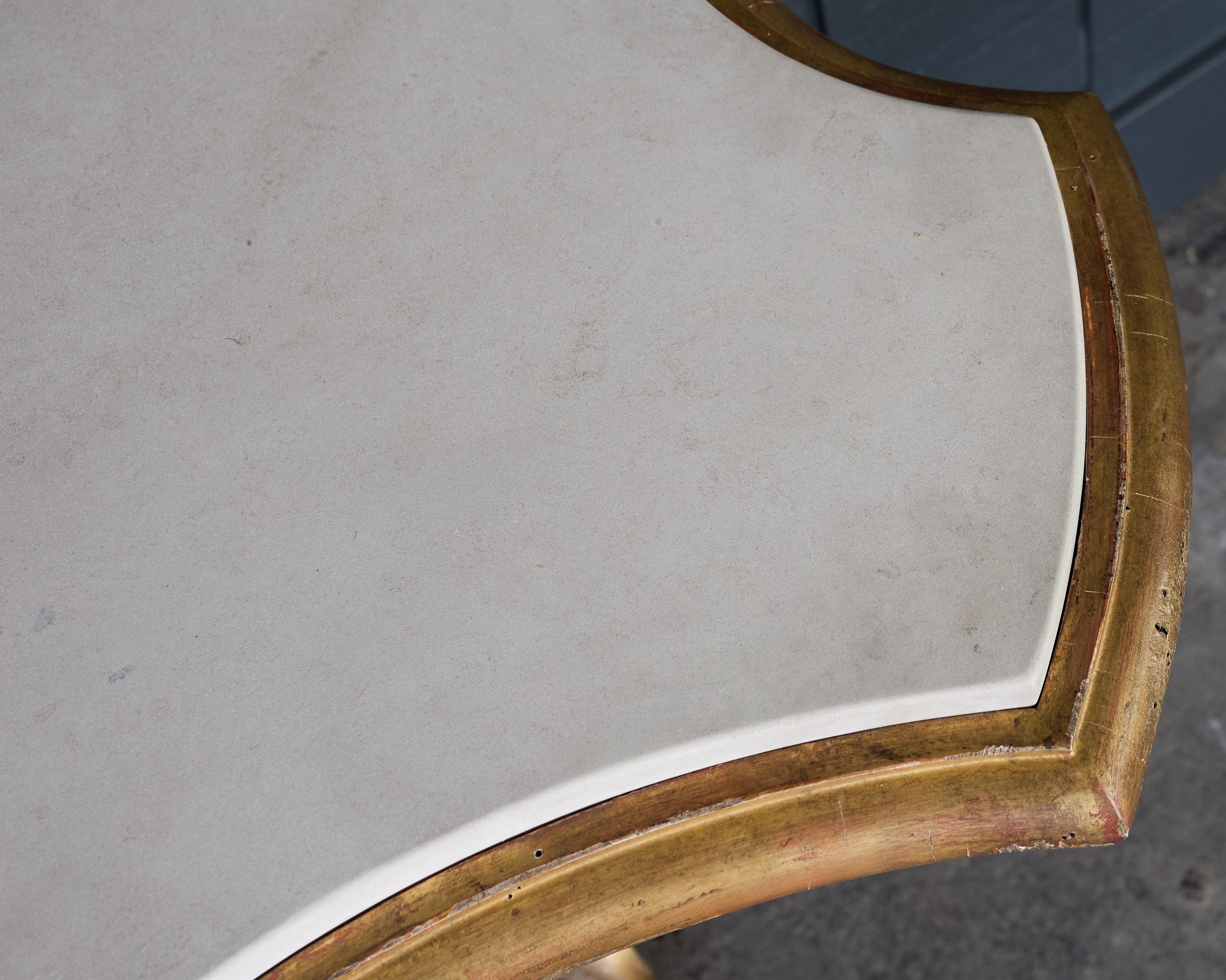 Dennis and Leen Baroque Console French Limestone Top For Sale 4