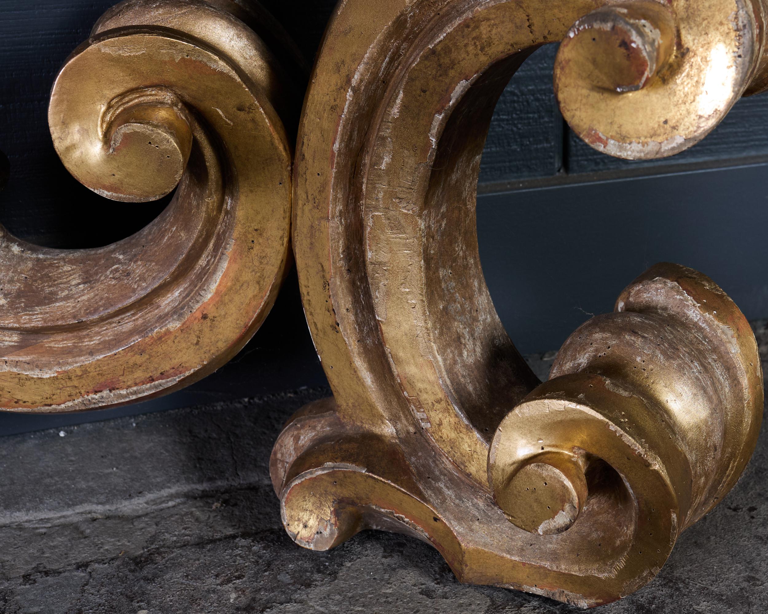 Dennis and Leen Baroque Console French Limestone Top For Sale 9