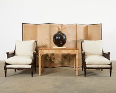 Dennis and Leen Belgian Louis XVI Style Oak Library Table