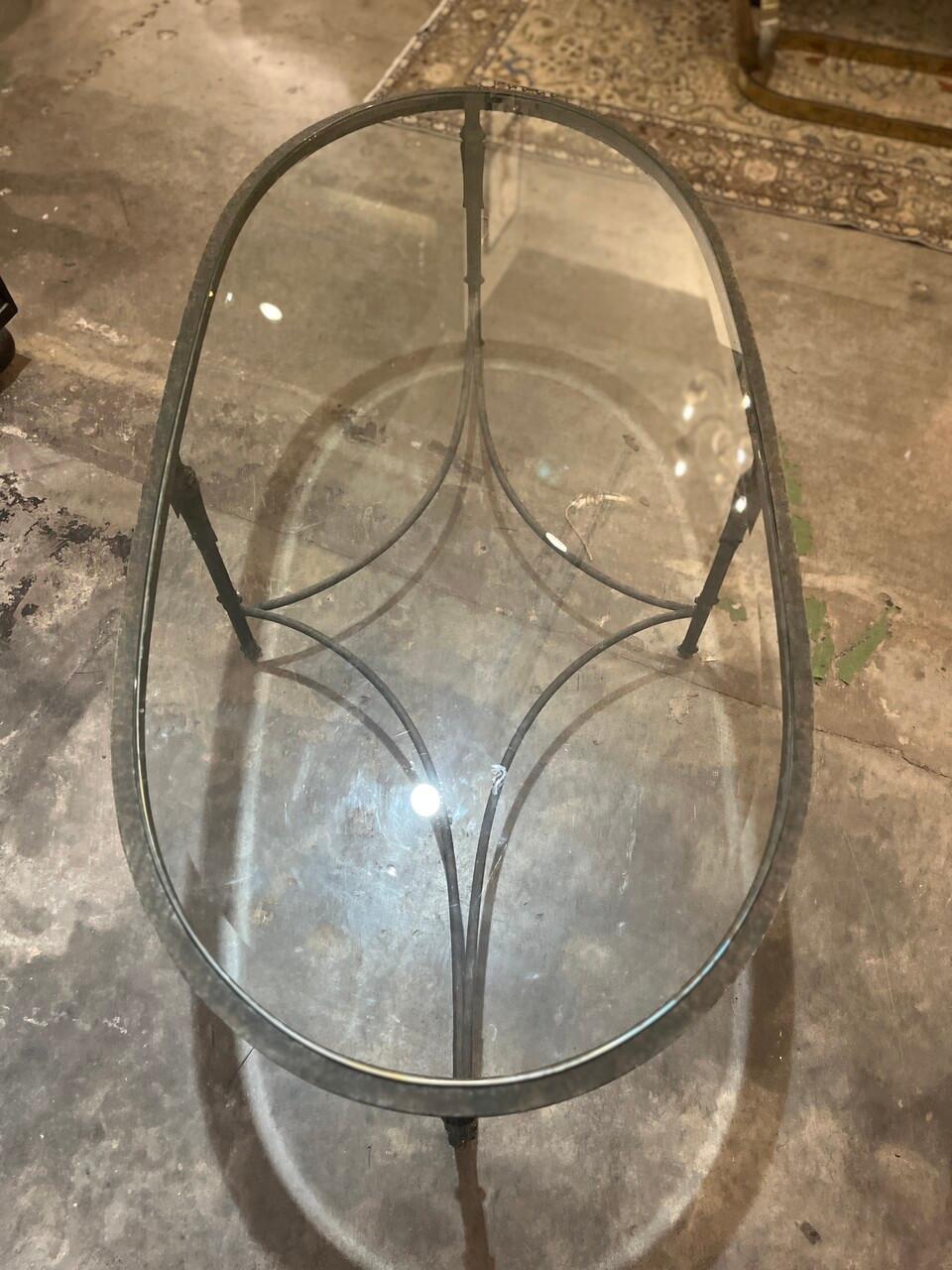 French Directoire Style Dennis & Leen Cap d'Antibes Bronze Cocktail / Coffee Table