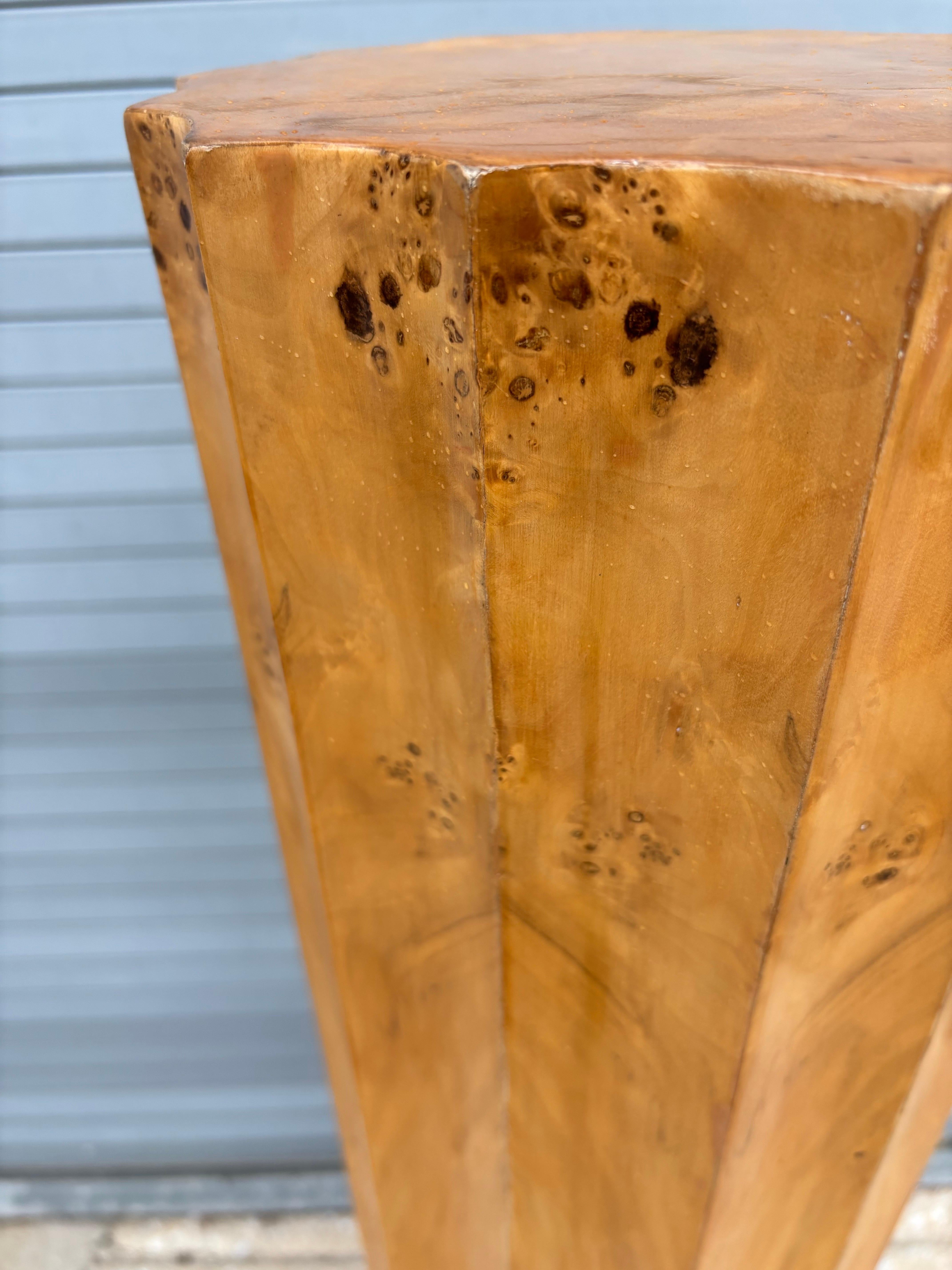 Neoclassical Revival Dennis and Leen Faux Finish Fluted Column Pedestal For Sale