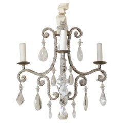 Dennis and Leen Formations Powder Room French Crystal Chandelier