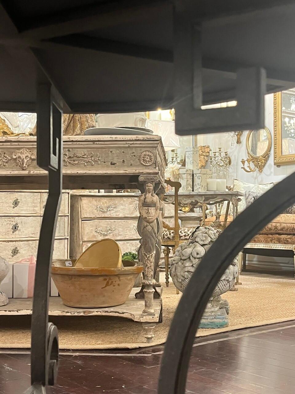 Miroir Table d'appoint Dennis & Leen Greek Key en vente