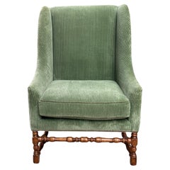 Dennis and Leen Louis XIII Fireside Wingback Bergere Chair