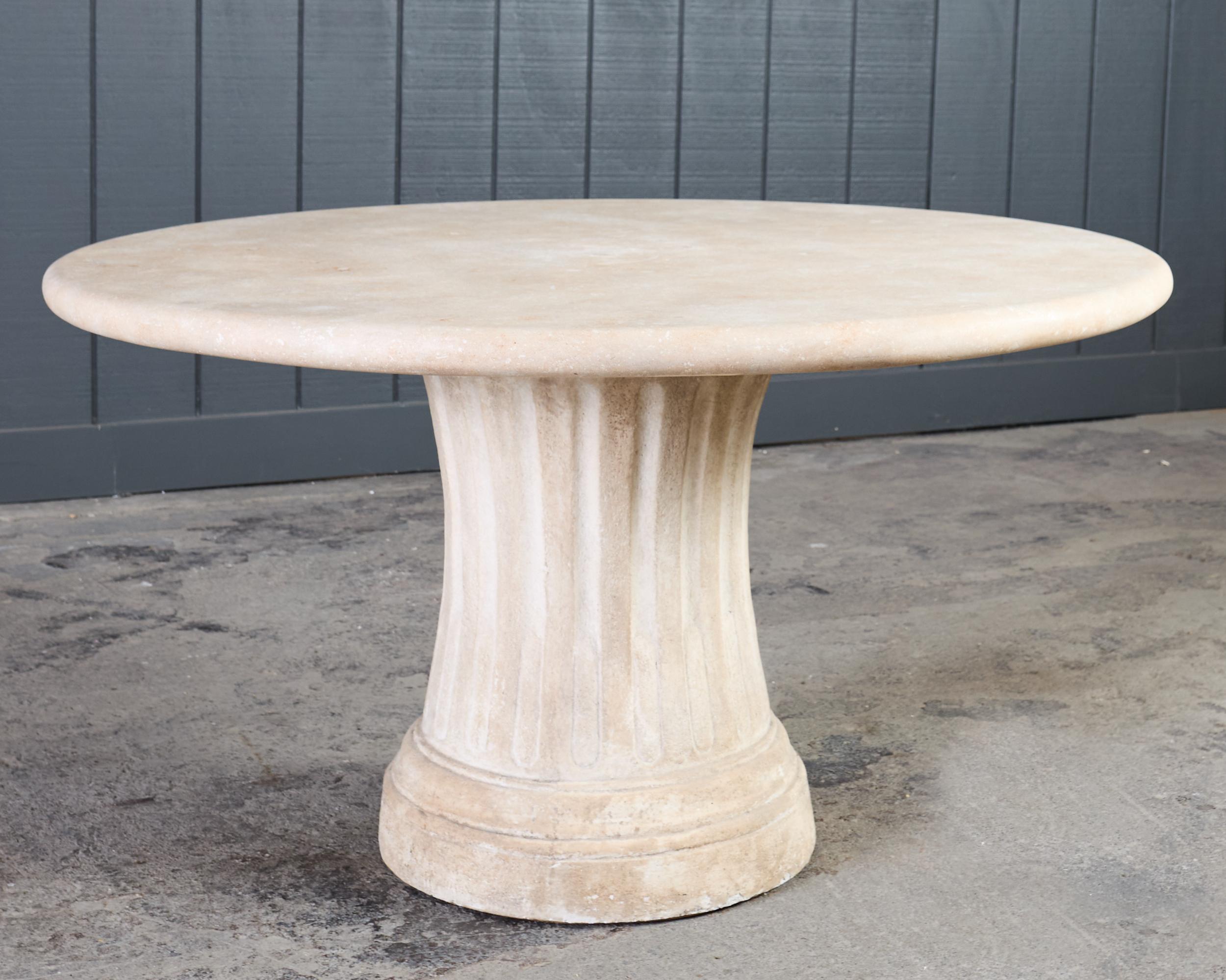 Mesa de comedor neoclásica de piedra para jardín estilo Luis XVI Dennis & Leen Neoclásico en venta