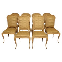 Sedie da pranzo in stile Dennis & Leen intagliate in finto Boi / Fronde di palma - $/8 Sedie da pranzo in stile Dennis & Leen intagliate in finto Boi / Fronde di palma - $/8