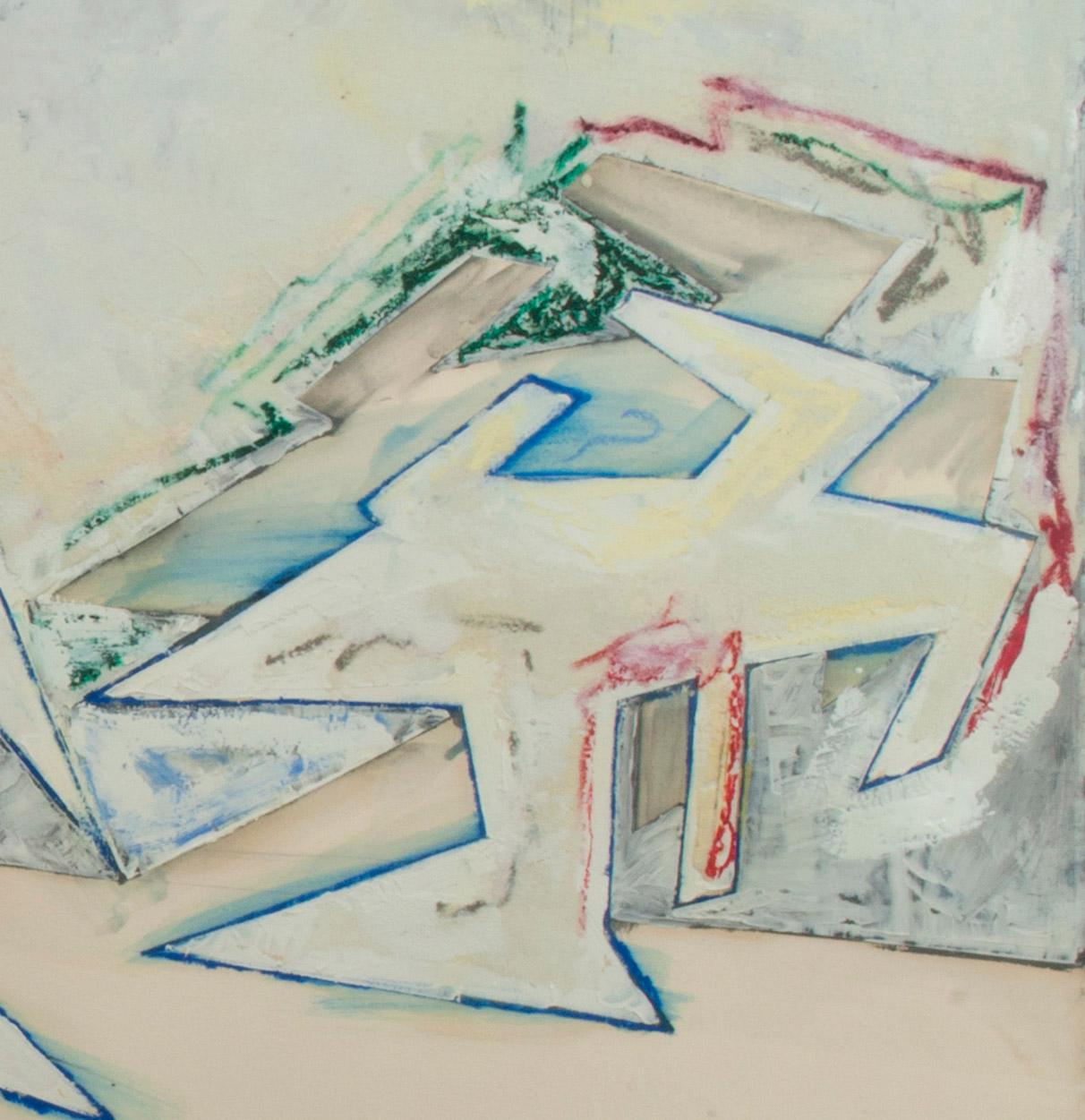 ohne Titel (Beige), Abstract Painting, von Dennis Ashbaugh