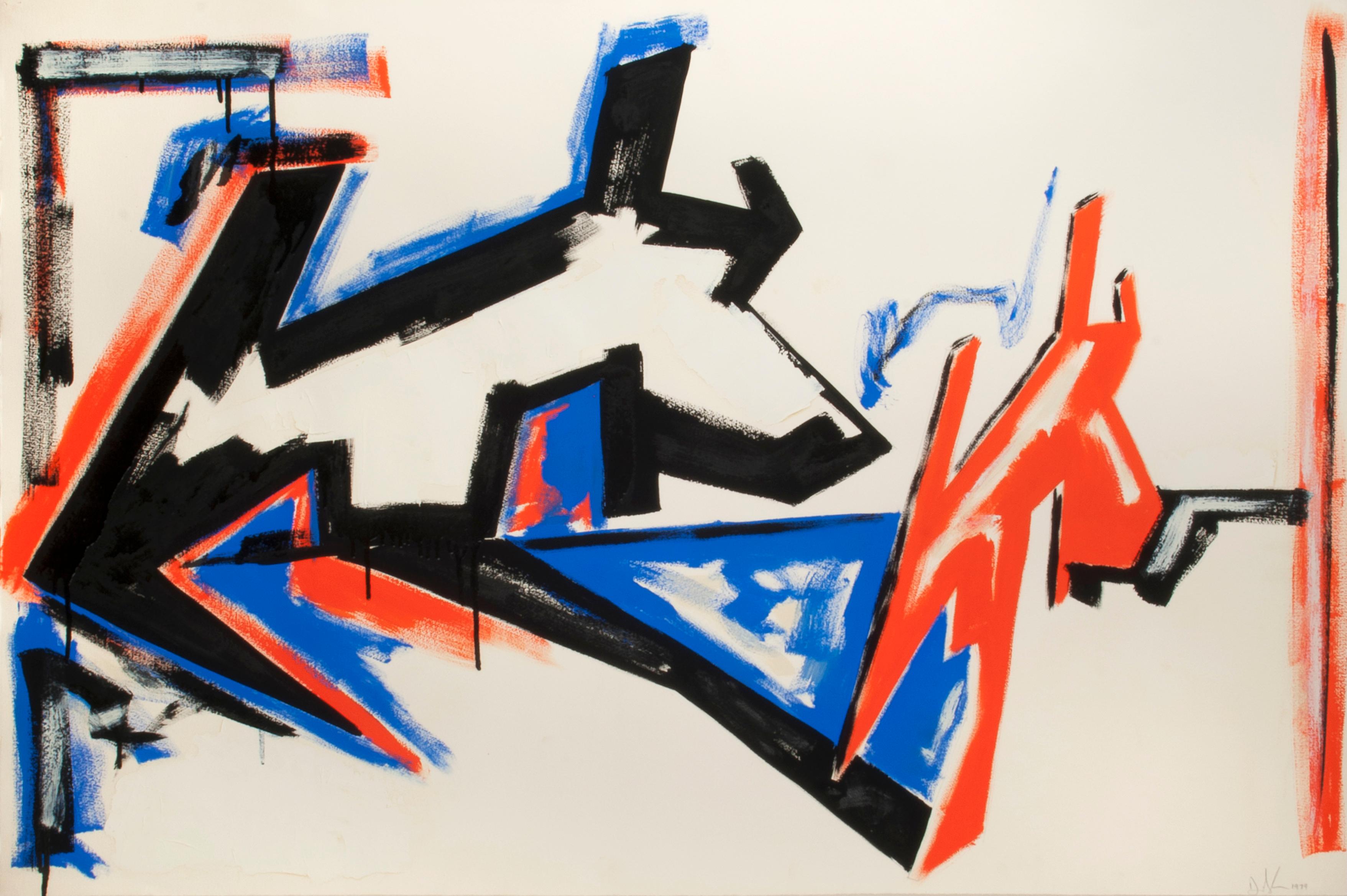Abstract Painting Dennis Ashbaugh - Sans titre