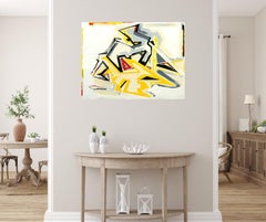 "Untitled" by Dennis Ashbaugh (Abstract, Expressionist, Screen Print)