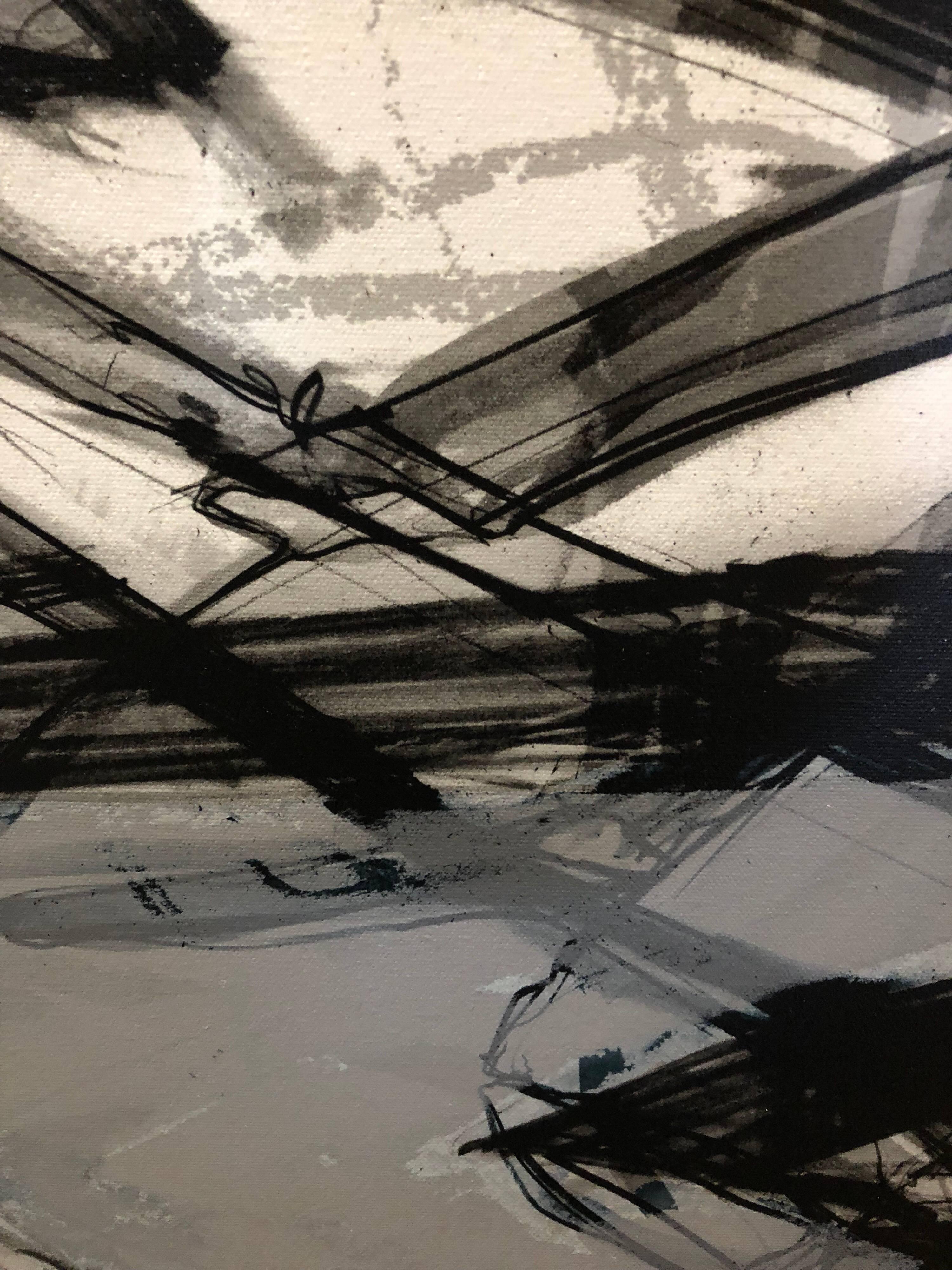Aus seiner Ausstellung Hashish in der Michael Steinberg Gallery (mit deren Label auf der Rückseite)
Besprochen von Roberta Smith in der New York Times.
Abstrakter Expressionismus trifft auf Graffiti-Fotografie. Cy Twombly im Cyberspace.
